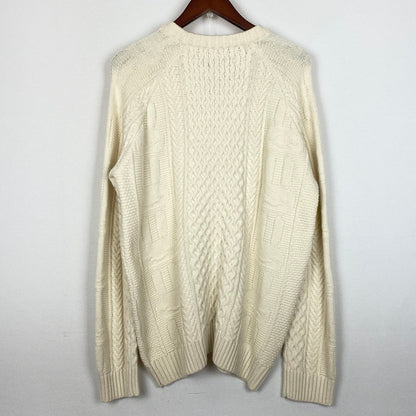 【中古品】【メンズ】 CUNE キューン SWEATER RABBIT CACCIATORE SWEATER AM10JB039 うさぎ漁師風 セーター 長袖 トップス 145-261019-sa-07-teih サイズ：3 カラー：ナチュラル 万代Net店