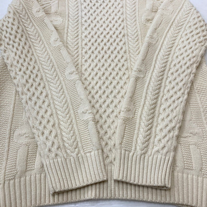 【中古品】【メンズ】 CUNE キューン SWEATER RABBIT CACCIATORE SWEATER AM10JB039 うさぎ漁師風 セーター 長袖 トップス 145-261019-sa-07-teih サイズ：3 カラー：ナチュラル 万代Net店