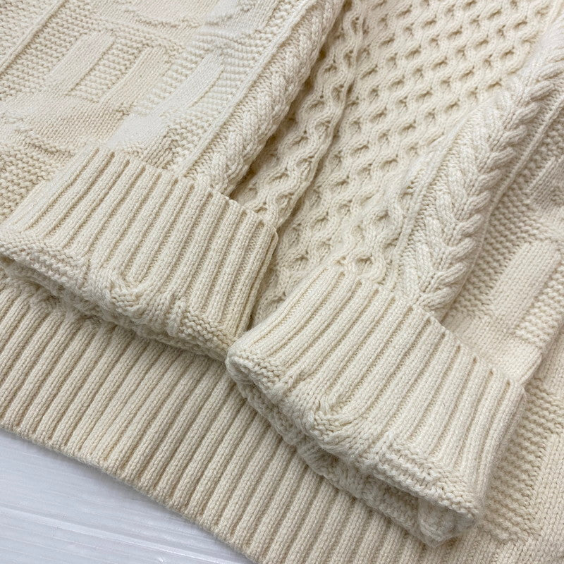 【中古品】【メンズ】 CUNE キューン SWEATER RABBIT CACCIATORE SWEATER AM10JB039 うさぎ漁師風 セーター 長袖 トップス 145-261019-sa-07-teih サイズ：3 カラー：ナチュラル 万代Net店