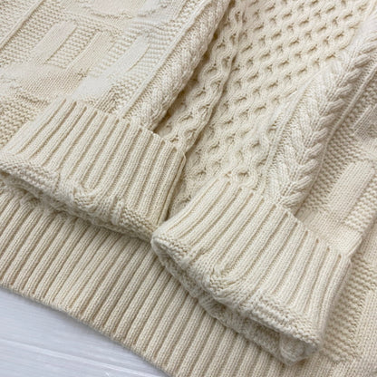【中古品】【メンズ】 CUNE キューン SWEATER RABBIT CACCIATORE SWEATER AM10JB039 うさぎ漁師風 セーター 長袖 トップス 145-261019-sa-07-teih サイズ：3 カラー：ナチュラル 万代Net店