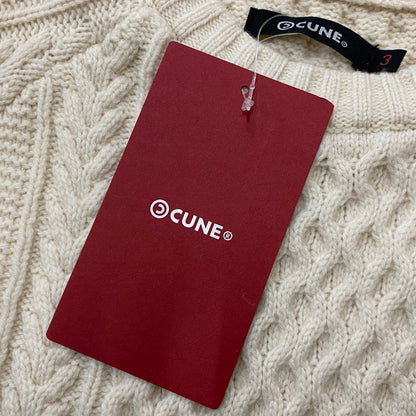 【中古品】【メンズ】 CUNE キューン SWEATER RABBIT CACCIATORE SWEATER AM10JB039 うさぎ漁師風 セーター 長袖 トップス 145-261019-sa-07-teih サイズ：3 カラー：ナチュラル 万代Net店