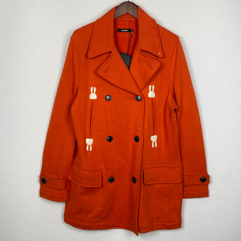 【中古品】【メンズ】 CUNE キューン FIEECE LINING P COAT CC10HD05 裏毛 ピー コート アウター 145-261019-sa-06-teih サイズ：3 カラー：オレンジ 万代Net店