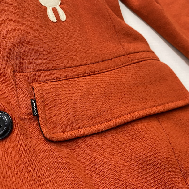 【中古品】【メンズ】 CUNE キューン FIEECE LINING P COAT CC10HD05 裏毛 ピー コート アウター 145-261019-sa-06-teih サイズ：3 カラー：オレンジ 万代Net店