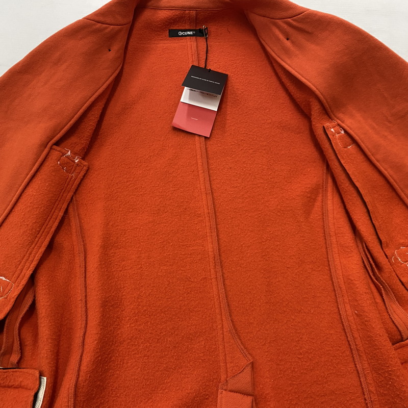 【中古品】【メンズ】 CUNE キューン FIEECE LINING P COAT CC10HD05 裏毛 ピー コート アウター 145-261019-sa-06-teih サイズ：3 カラー：オレンジ 万代Net店
