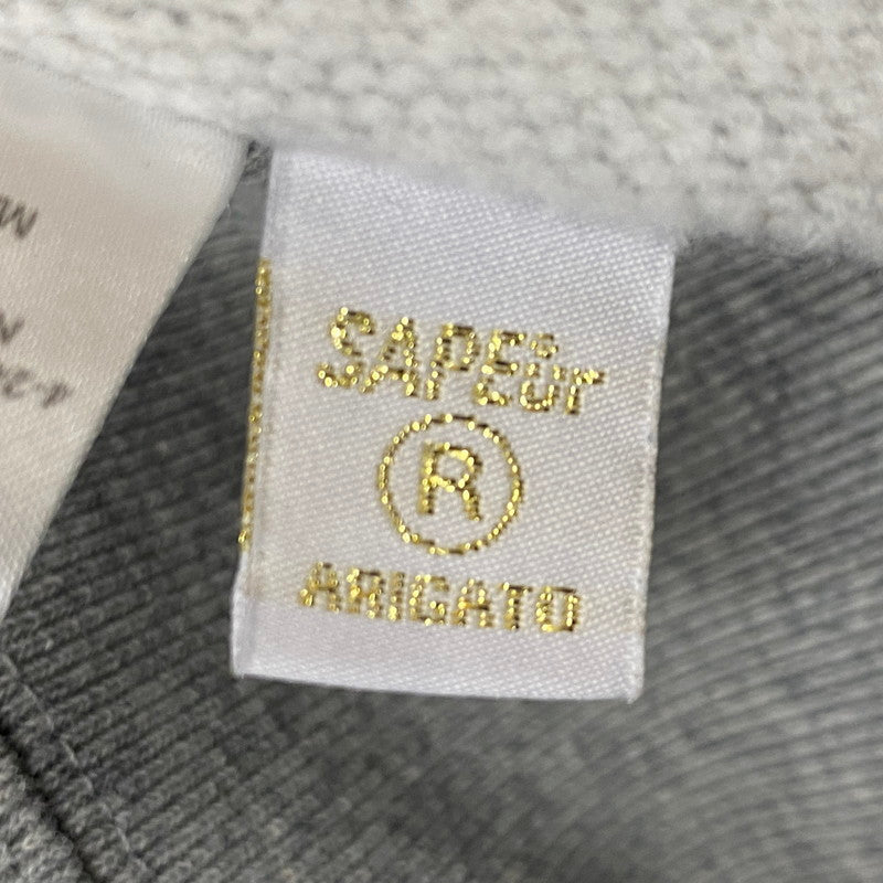 【中古品】【メンズ】 SAPEUR サプール × HAMADA ハマダ 別注コラボ LOGO HOODIE ロゴ フーディ 長袖 トップス プルーオーバーパーカー 142-261019-sa-05-teih サイズ：XL カラー：グレー 万代Net店