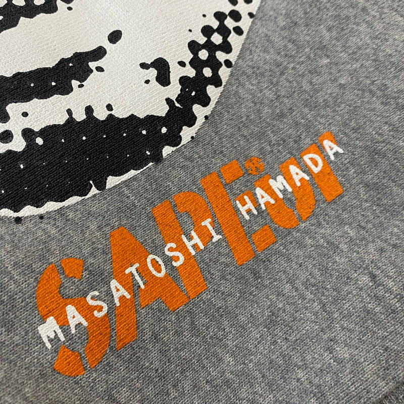 【中古品】【メンズ】 SAPEUR サプール × HAMADA ハマダ 別注コラボ LOGO HOODIE ロゴ フーディ 長袖 トップス プルーオーバーパーカー 142-261019-sa-05-teih サイズ：XL カラー：グレー 万代Net店