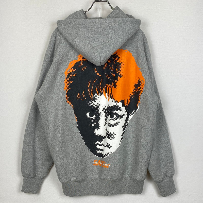 【中古品】【メンズ】 SAPEUR サプール × HAMADA ハマダ 別注コラボ LOGO HOODIE ロゴ フーディ 長袖 トップス プルーオーバーパーカー 142-261019-sa-05-teih サイズ：XL カラー：グレー 万代Net店