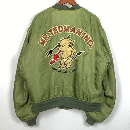 【現状渡し品】【メンズ】 TED COMPANY テッド カンパニー TED MAN MA-1 FLIGHT JACKET テッドマン エムエーワン フライト ジャケット アウター 145-261019-sa-04-teih サイズ：44 カラー：カーキ 万代Net店