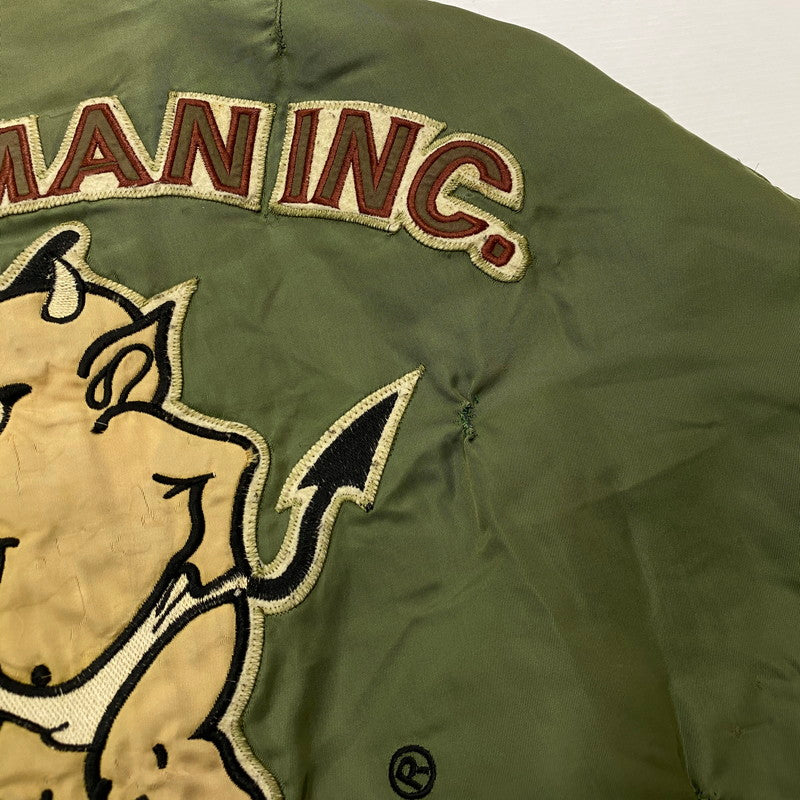 【現状渡し品】【メンズ】 TED COMPANY テッド カンパニー TED MAN MA-1 FLIGHT JACKET テッドマン エムエーワン フライト ジャケット アウター 145-261019-sa-04-teih サイズ：44 カラー：カーキ 万代Net店