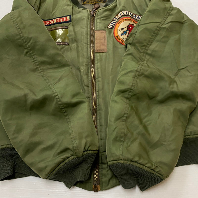 【現状渡し品】【メンズ】 TED COMPANY テッド カンパニー TED MAN MA-1 FLIGHT JACKET テッドマン エムエーワン フライト ジャケット アウター 145-261019-sa-04-teih サイズ：44 カラー：カーキ 万代Net店
