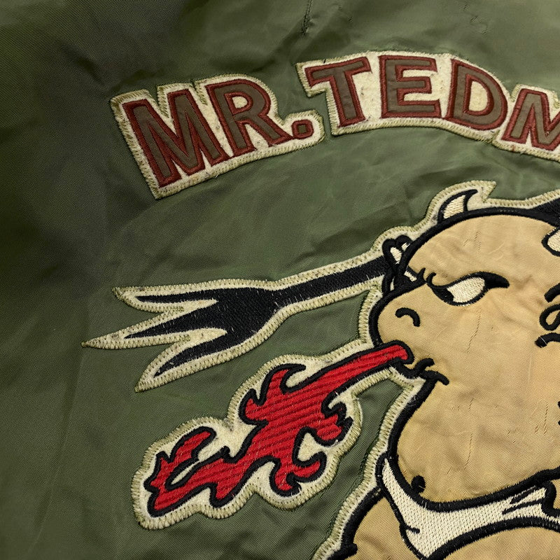 【現状渡し品】【メンズ】 TED COMPANY テッド カンパニー TED MAN MA-1 FLIGHT JACKET テッドマン エムエーワン フライト ジャケット アウター 145-261019-sa-04-teih サイズ：44 カラー：カーキ 万代Net店
