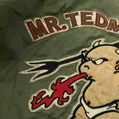 【現状渡し品】【メンズ】 TED COMPANY テッド カンパニー TED MAN MA-1 FLIGHT JACKET テッドマン エムエーワン フライト ジャケット アウター 145-261019-sa-04-teih サイズ：44 カラー：カーキ 万代Net店