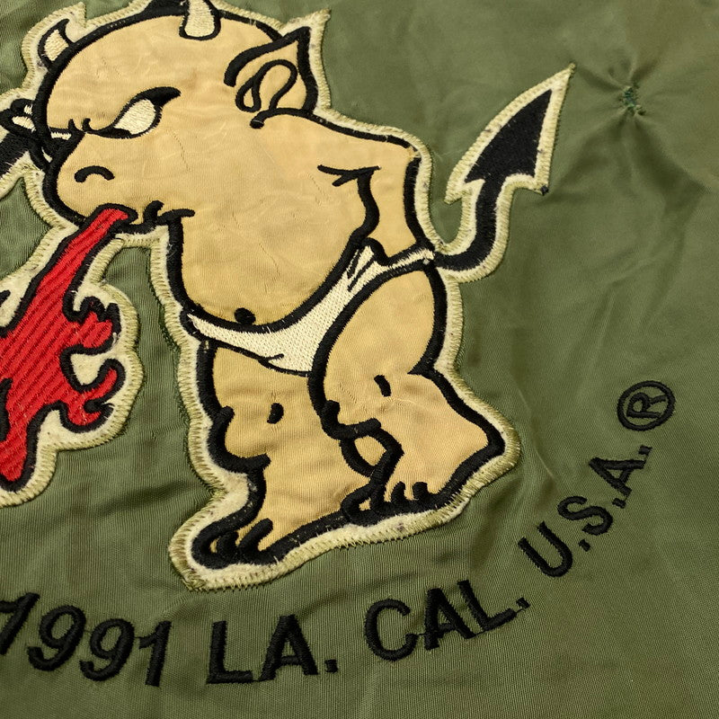【現状渡し品】【メンズ】 TED COMPANY テッド カンパニー TED MAN MA-1 FLIGHT JACKET テッドマン エムエーワン フライト ジャケット アウター 145-261019-sa-04-teih サイズ：44 カラー：カーキ 万代Net店