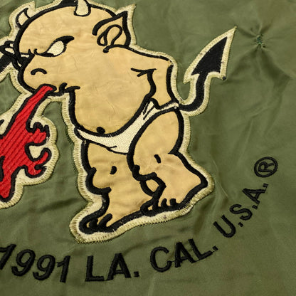 【現状渡し品】【メンズ】 TED COMPANY テッド カンパニー TED MAN MA-1 FLIGHT JACKET テッドマン エムエーワン フライト ジャケット アウター 145-261019-sa-04-teih サイズ：44 カラー：カーキ 万代Net店