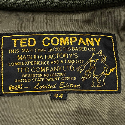 【現状渡し品】【メンズ】 TED COMPANY テッド カンパニー TED MAN MA-1 FLIGHT JACKET テッドマン エムエーワン フライト ジャケット アウター 145-261019-sa-04-teih サイズ：44 カラー：カーキ 万代Net店