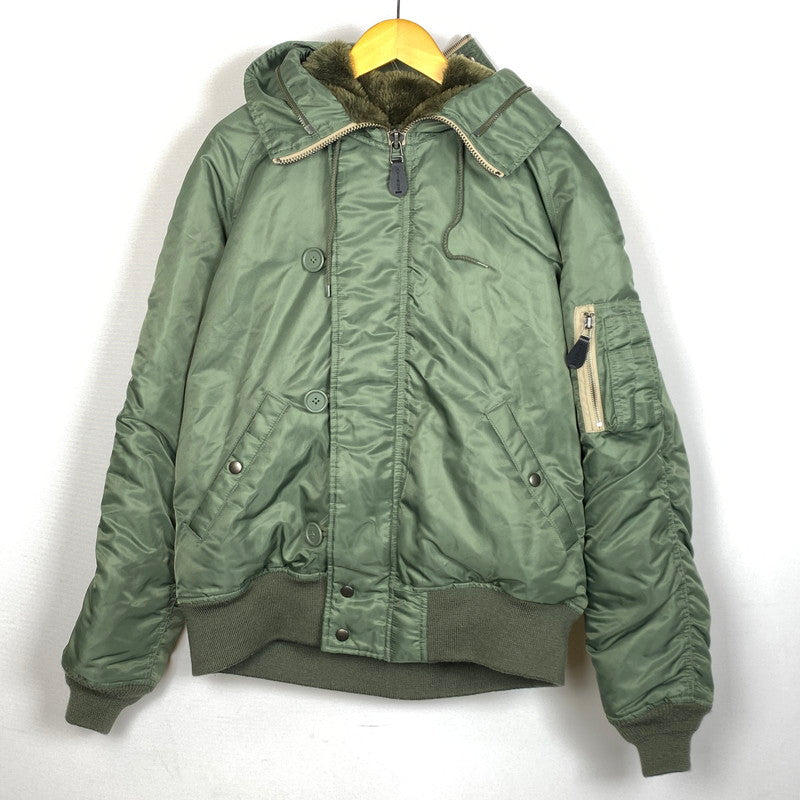 【中古品】【メンズ】 AVIREX アヴィレックス FLIGHT JACKET 6152177 N-2B フライト ジャケット アウター 145-261019-sa-03-teih サイズ：2XL カラー：カーキ 万代Net店