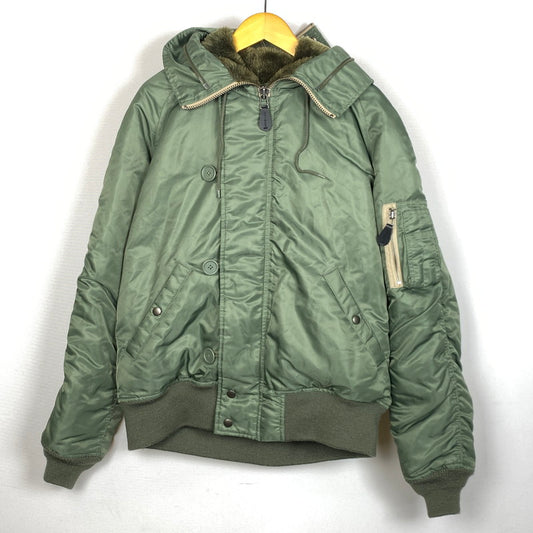 【中古品】【メンズ】 AVIREX アヴィレックス FLIGHT JACKET 6152177 N-2B フライト ジャケット アウター 145-261019-sa-03-teih サイズ：2XL カラー：カーキ 万代Net店
