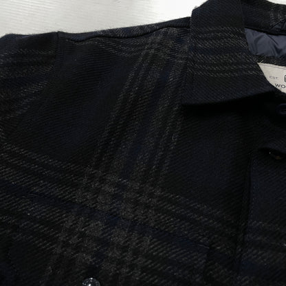 【中古品】【メンズ】 WOOLRICH ウールリッチ ALASKAN WOOL CHECK OVERSHIR WOOS0048 アラスカン ウール チェック オーバーシャツ 長袖 トップス 144-261021-sa-11-teih サイズ：M カラー：グレー 万代Net店