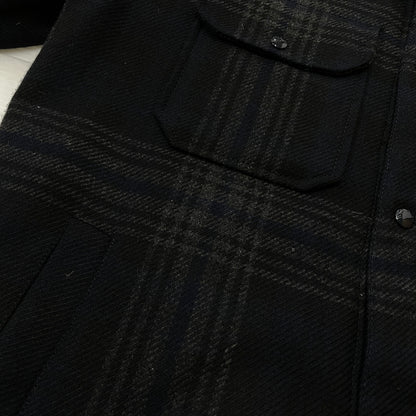 【中古品】【メンズ】 WOOLRICH ウールリッチ ALASKAN WOOL CHECK OVERSHIR WOOS0048 アラスカン ウール チェック オーバーシャツ 長袖 トップス 144-261021-sa-11-teih サイズ：M カラー：グレー 万代Net店