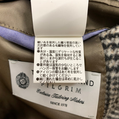 【中古品】【メンズ】 TOMMORROWLAND トゥモローランド Ermenegildo Zegna エルメネジルド ゼニア PILGRIM ZEGNA WOOL COAT ピルグリム ゼニア ウールコート アウター 147-261028-ss-07-teih サイズ：46 カラー：チェック 万代Net店