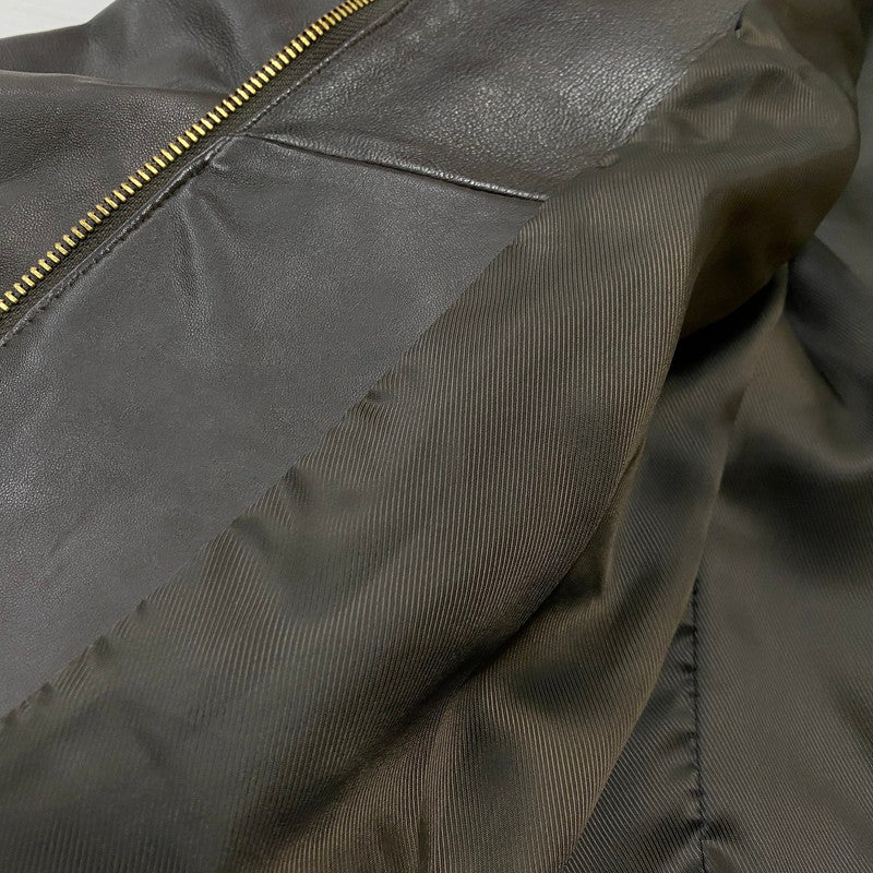【中古品】【レディース】 COLEHAAN コールハーン RAM LEATHER RIDERSJACKET 356Z185 ラム レザー ライダースジャケット アウター 170-261019-sa-02-teih サイズ：S カラー：ブラウン 万代Net店