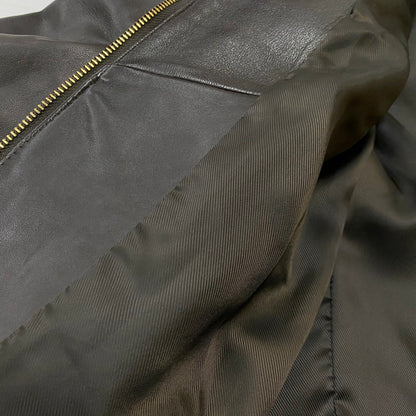 【中古品】【レディース】 COLEHAAN コールハーン RAM LEATHER RIDERSJACKET 356Z185 ラム レザー ライダースジャケット アウター 170-261019-sa-02-teih サイズ：S カラー：ブラウン 万代Net店