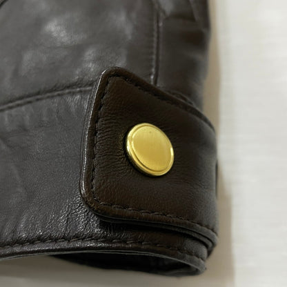 【中古品】【レディース】 COLEHAAN コールハーン RAM LEATHER RIDERSJACKET 356Z185 ラム レザー ライダースジャケット アウター 170-261019-sa-02-teih サイズ：S カラー：ブラウン 万代Net店