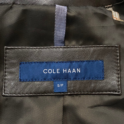 【中古品】【レディース】 COLEHAAN コールハーン RAM LEATHER RIDERSJACKET 356Z185 ラム レザー ライダースジャケット アウター 170-261019-sa-02-teih サイズ：S カラー：ブラウン 万代Net店