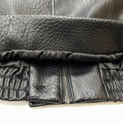 【中古品】【メンズ】 ZARA ザラ ECO LEATHER JACKET エコ レザー ジャケット アウター 147-261021-sa-03-teih サイズ：M カラー：ブラック 万代Net店