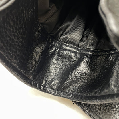 【中古品】【メンズ】 ZARA ザラ ECO LEATHER JACKET エコ レザー ジャケット アウター 147-261021-sa-03-teih サイズ：M カラー：ブラック 万代Net店