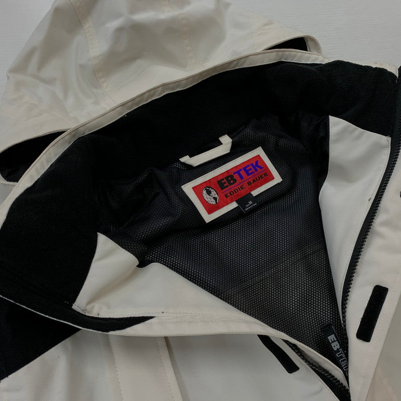 【中古品】【メンズ】 Eddie Bauer エディー・バウアー EBTEK イービーテック NYLON ANORAK PARKA ナイロンアノラック パーカー アウター 144-261028-ss-10-teih サイズ：M カラー：ホワイト 万代Net店