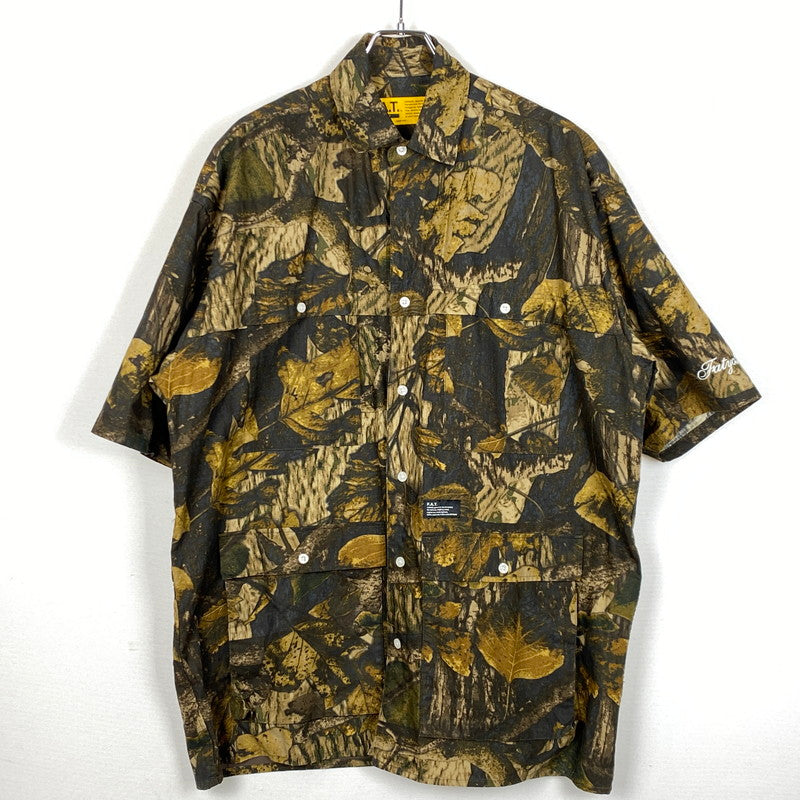 【中古品】【メンズ】 FAT エフエーティー MEGAFIELD F32511-SH25-AB メガフィールド 半袖 トップス シャツ 142-261019-sa-13-teih サイズ：SKINNY カラー：総柄 万代Net店