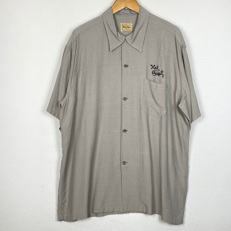【中古品】【メンズ】 STYLE EYES スタイル アイズ RAYON BOWLING SHIRT SE39261 レーヨン ボウリング シャツ 半袖 トップス 145-261019-sa-15-teih サイズ：XL カラー：グレー 万代Net店