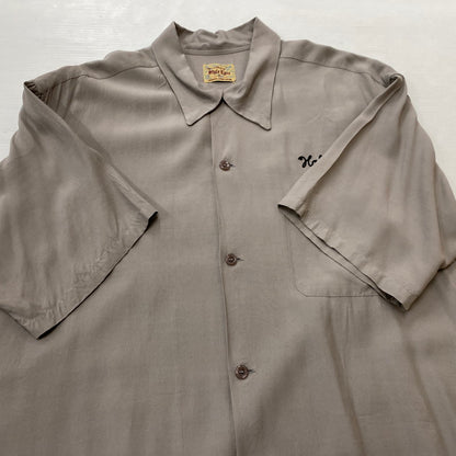 【中古品】【メンズ】 STYLE EYES スタイル アイズ RAYON BOWLING SHIRT SE39261 レーヨン ボウリング シャツ 半袖 トップス 145-261019-sa-15-teih サイズ：XL カラー：グレー 万代Net店