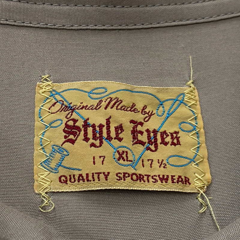 【中古品】【メンズ】 STYLE EYES スタイル アイズ RAYON BOWLING SHIRT SE39261 レーヨン ボウリング シャツ 半袖 トップス 145-261019-sa-15-teih サイズ：XL カラー：グレー 万代Net店