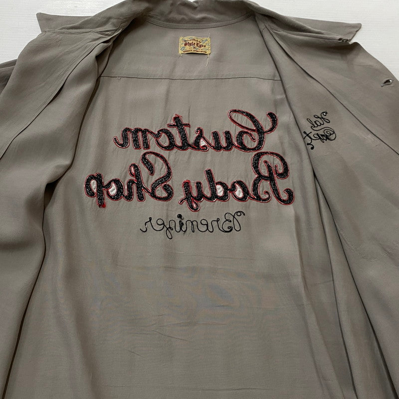 【中古品】【メンズ】 STYLE EYES スタイル アイズ RAYON BOWLING SHIRT SE39261 レーヨン ボウリング シャツ 半袖 トップス 145-261019-sa-15-teih サイズ：XL カラー：グレー 万代Net店