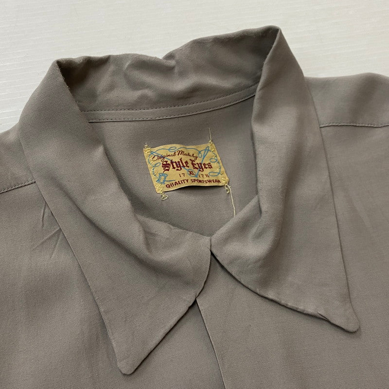 【中古品】【メンズ】 STYLE EYES スタイル アイズ RAYON BOWLING SHIRT SE39261 レーヨン ボウリング シャツ 半袖 トップス 145-261019-sa-15-teih サイズ：XL カラー：グレー 万代Net店
