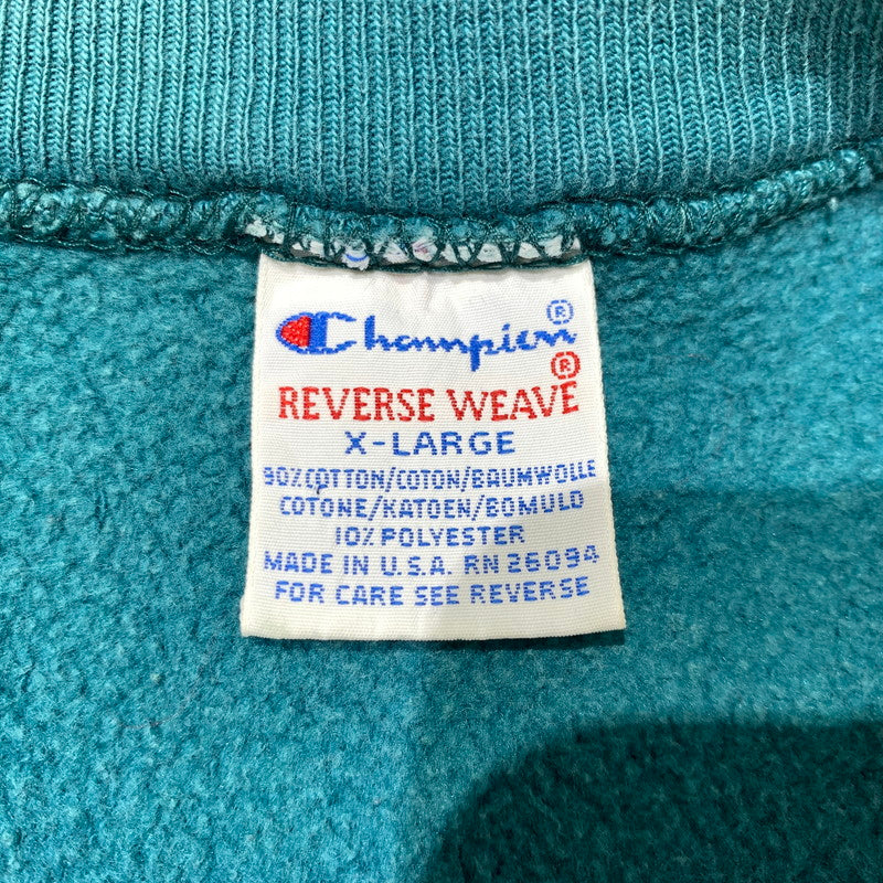 【中古品】【メンズ】 Champion チャンピオン 90's REVERSE WEAVE SWEAT VINTAGE 90年代 リバースウィーブ スウェット トップス トレーナー ヴィンテージ 145-261028-ss-02-teih サイズ：XL カラー：グリーン系 万代Net店