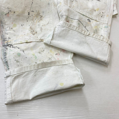 【現状渡し品】【メンズ】 DICKIES ディッキーズ PAINTERS DOUBLE KNEE UTILITY PANTS ペインターズ ダブルニー ユーティリティー パンツ ボトムス 156-261019-sa-16-teih サイズ：34×32 カラー：ホワイト 万代Net店