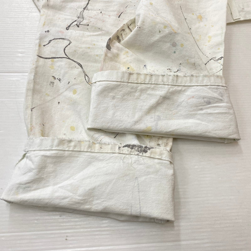 【現状渡し品】【メンズ】 DICKIES ディッキーズ PAINTERS DOUBLE KNEE UTILITY PANTS ペインターズ ダブルニー ユーティリティー パンツ ボトムス 156-261019-sa-16-teih サイズ：34×32 カラー：ホワイト 万代Net店