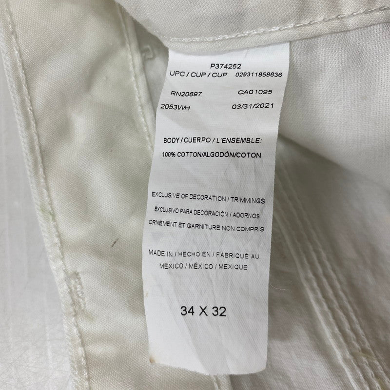 【現状渡し品】【メンズ】 DICKIES ディッキーズ PAINTERS DOUBLE KNEE UTILITY PANTS ペインターズ ダブルニー ユーティリティー パンツ ボトムス 156-261019-sa-16-teih サイズ：34×32 カラー：ホワイト 万代Net店