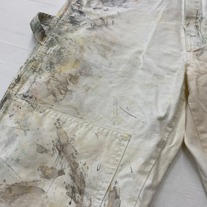 【現状渡し品】【メンズ】 DICKIES ディッキーズ PAINTERS DOUBLE KNEE UTILITY PANTS ペインターズ ダブルニー ユーティリティー パンツ ボトムス 156-261019-sa-16-teih サイズ：34×32 カラー：ホワイト 万代Net店