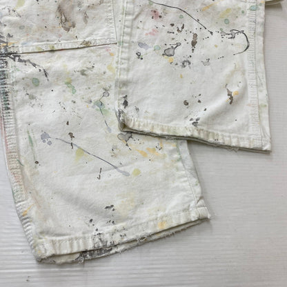 【現状渡し品】【メンズ】 DICKIES ディッキーズ PAINTERS DOUBLE KNEE UTILITY PANTS ペインターズ ダブルニー ユーティリティー パンツ ボトムス 156-261019-sa-16-teih サイズ：34×32 カラー：ホワイト 万代Net店