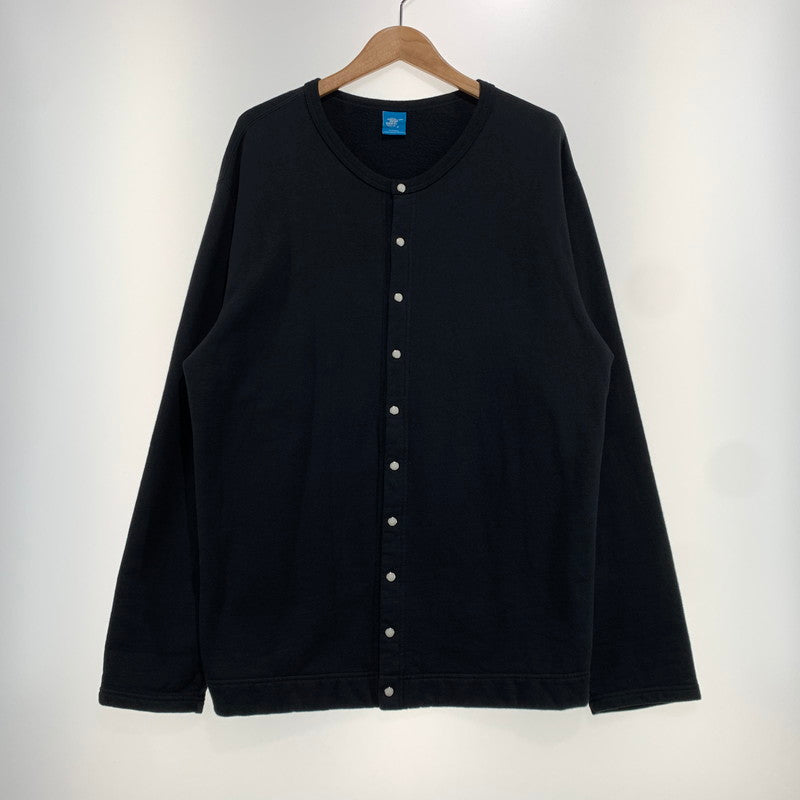 【中古品】【メンズ】 Good On グッドオン SNAP CREW SWEAT CARDIGAN スナップ クルー スウェット カーディガン アウター 145-261028-ss-05-teih サイズ：L カラー：ブラック 万代Net店