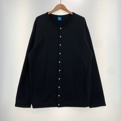 【中古品】【メンズ】 Good On グッドオン SNAP CREW SWEAT CARDIGAN スナップ クルー スウェット カーディガン アウター 145-261028-ss-05-teih サイズ：L カラー：ブラック 万代Net店