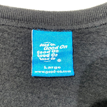 【中古品】【メンズ】 Good On グッドオン SNAP CREW SWEAT CARDIGAN スナップ クルー スウェット カーディガン アウター 145-261028-ss-05-teih サイズ：L カラー：ブラック 万代Net店