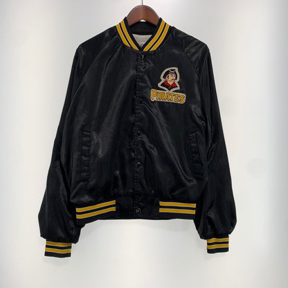 【現状渡し品】【メンズ】 Chalk Line チョークライン 80's-90's NYLON STADIUM JACKET 80-90年代 ナイロン スタジアムジャケット アウター スタジャン 145-261028-ss-06-teih サイズ：M カラー：ブラック 万代Net店