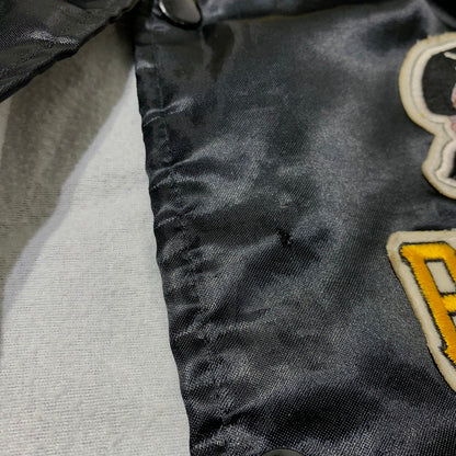【現状渡し品】【メンズ】 Chalk Line チョークライン 80's-90's NYLON STADIUM JACKET 80-90年代 ナイロン スタジアムジャケット アウター スタジャン 145-261028-ss-06-teih サイズ：M カラー：ブラック 万代Net店