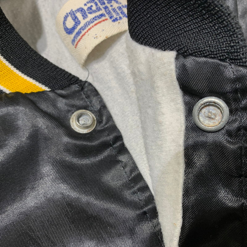 【現状渡し品】【メンズ】 Chalk Line チョークライン 80's-90's NYLON STADIUM JACKET 80-90年代 ナイロン スタジアムジャケット アウター スタジャン 145-261028-ss-06-teih サイズ：M カラー：ブラック 万代Net店