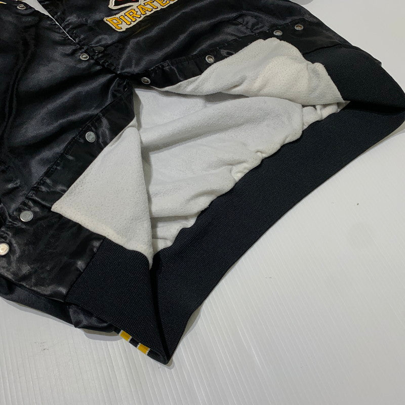 【現状渡し品】【メンズ】 Chalk Line チョークライン 80's-90's NYLON STADIUM JACKET 80-90年代 ナイロン スタジアムジャケット アウター スタジャン 145-261028-ss-06-teih サイズ：M カラー：ブラック 万代Net店